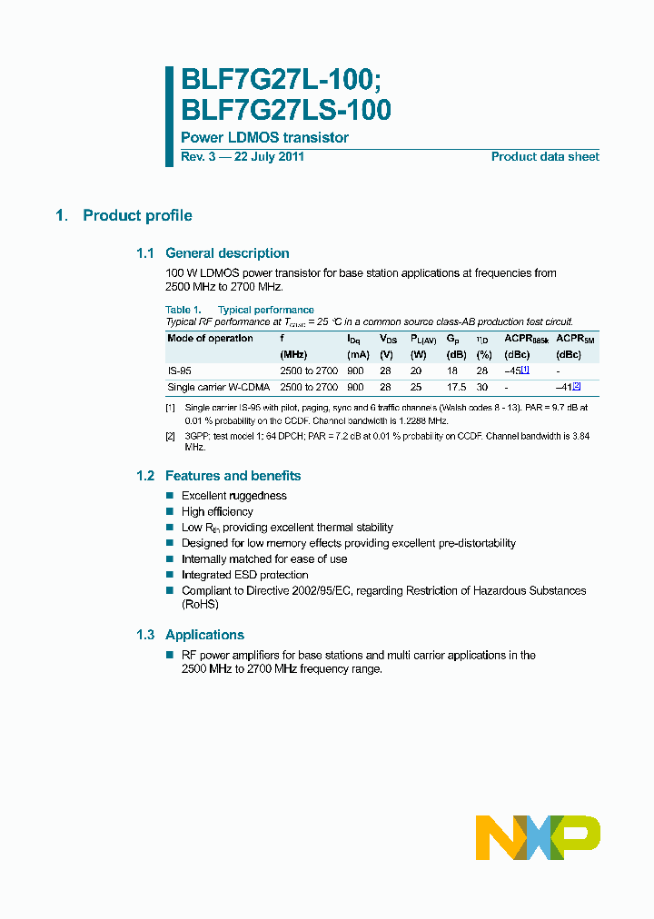 BLF7G27LS-100_3359608.PDF Datasheet