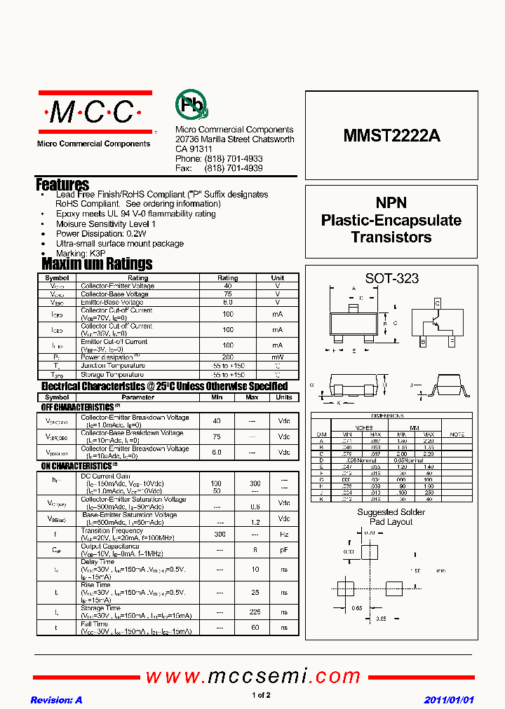 MMST2222A_3373210.PDF Datasheet