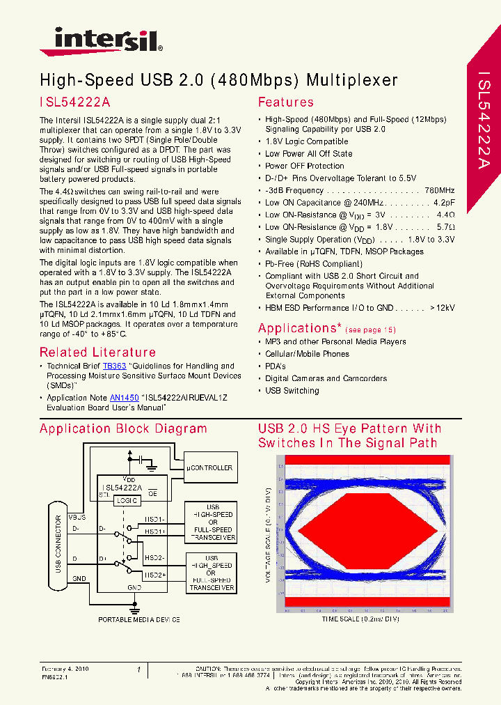 ISL54222AIRU1Z-T_3386940.PDF Datasheet