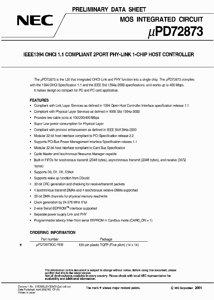 UPD72873GC-YEB_3392979.PDF Datasheet