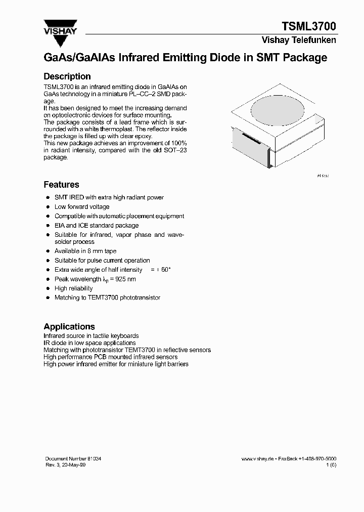 TSML3700-GS08_3395507.PDF Datasheet