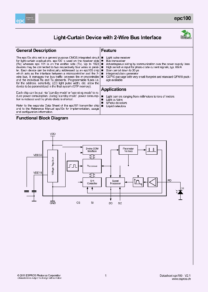 EPC100_3402298.PDF Datasheet