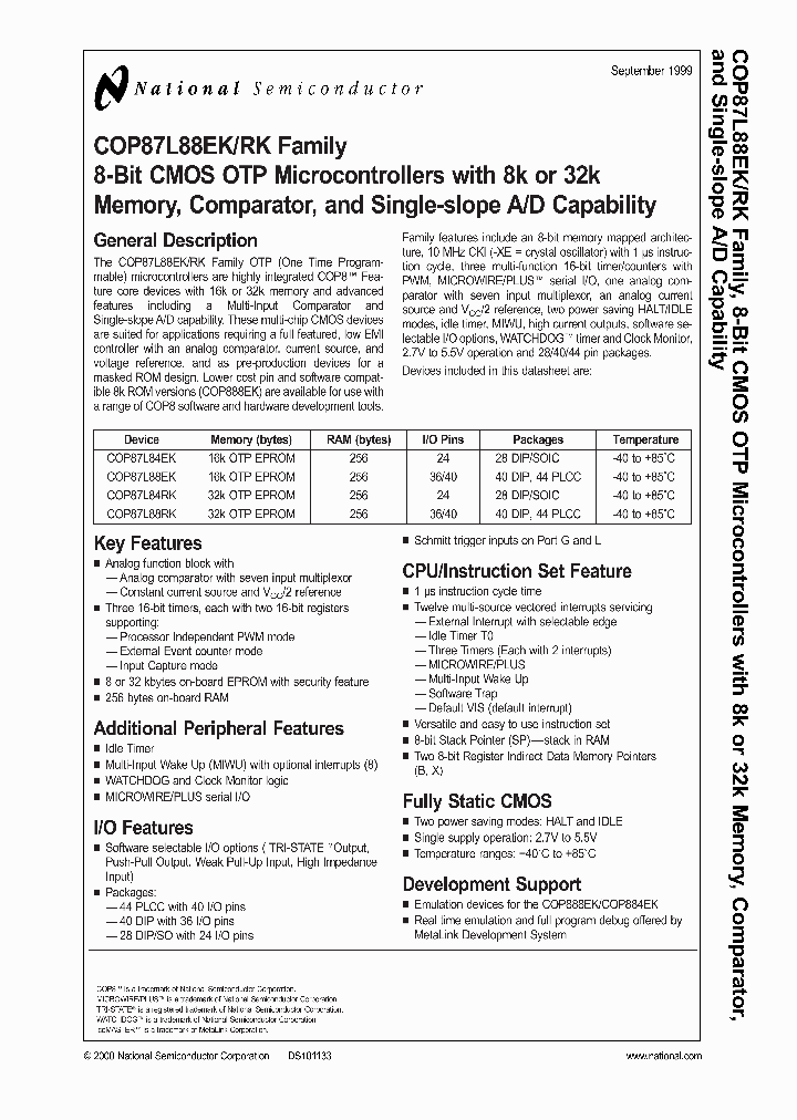 COP87L84EKN-XE_3422477.PDF Datasheet