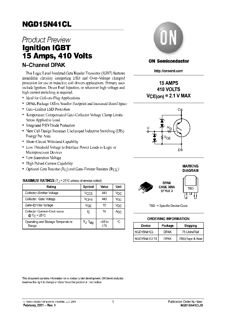 NGD15N41CLD_3444823.PDF Datasheet