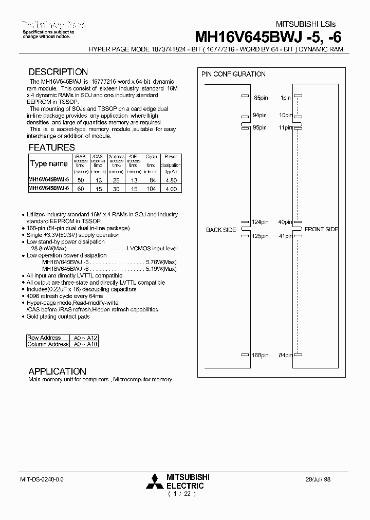 MH16V645BWJ-5_3461768.PDF Datasheet