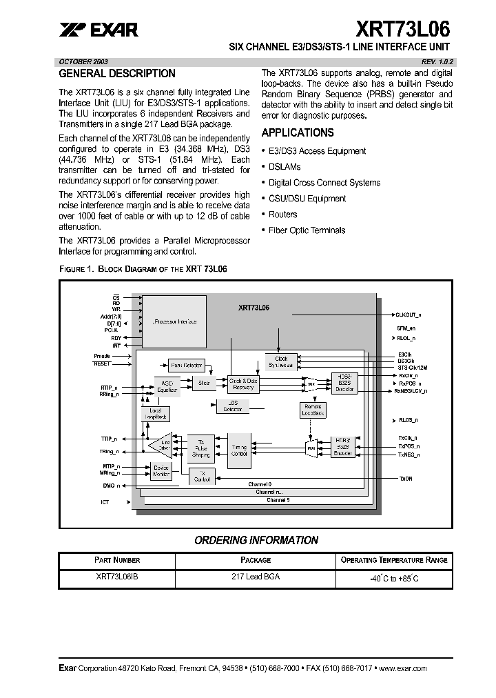XRT73L06_3474248.PDF Datasheet