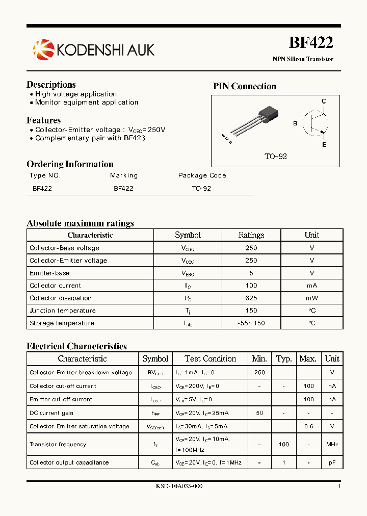 BF422_3489922.PDF Datasheet