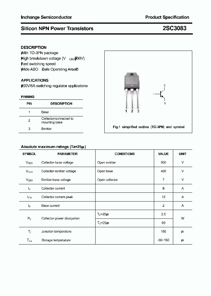 2SC3083_3491255.PDF Datasheet