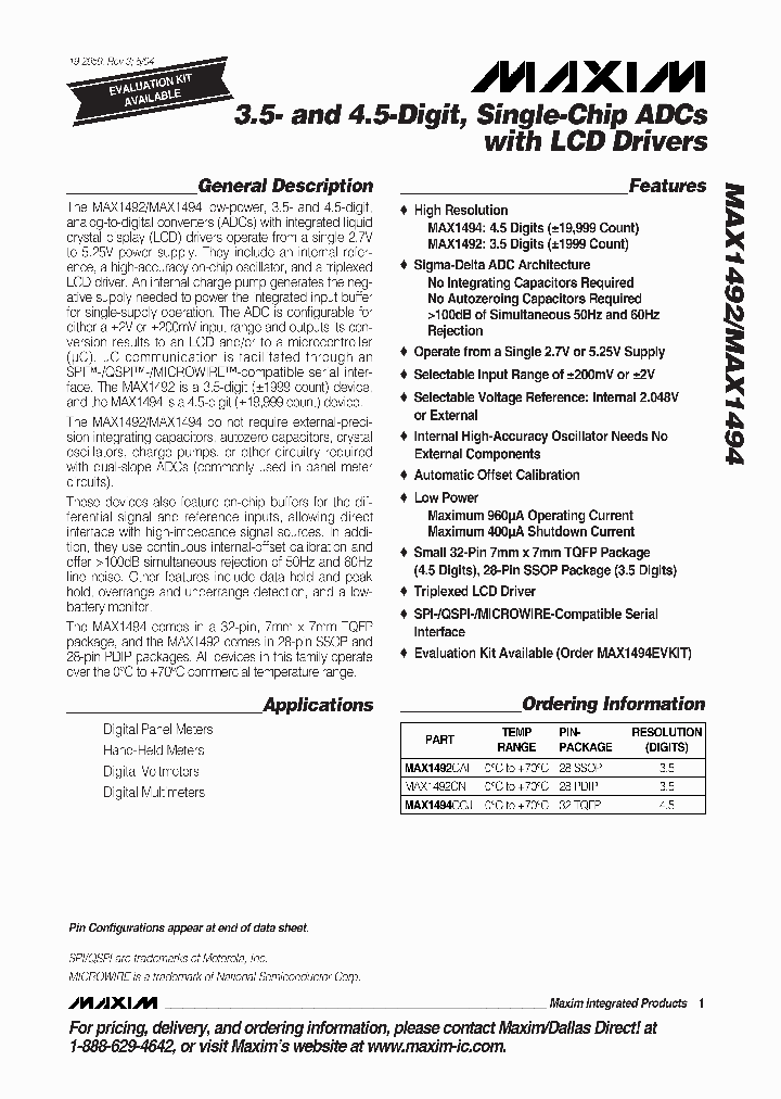 MAX1492CNI_3481714.PDF Datasheet