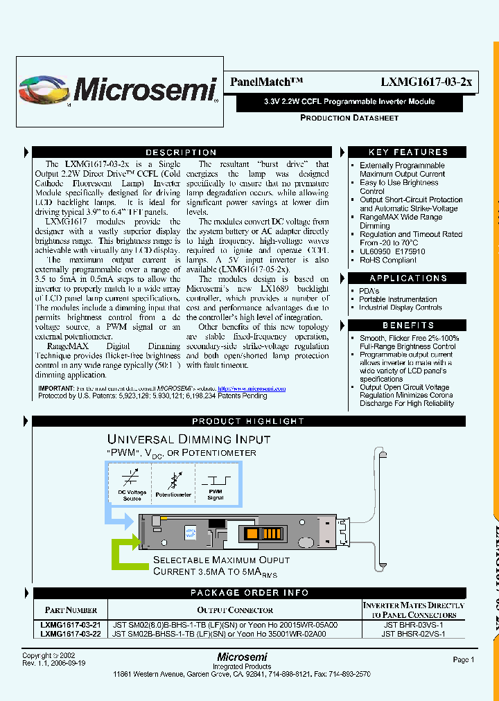 LXMG1617-03-2X_3489771.PDF Datasheet