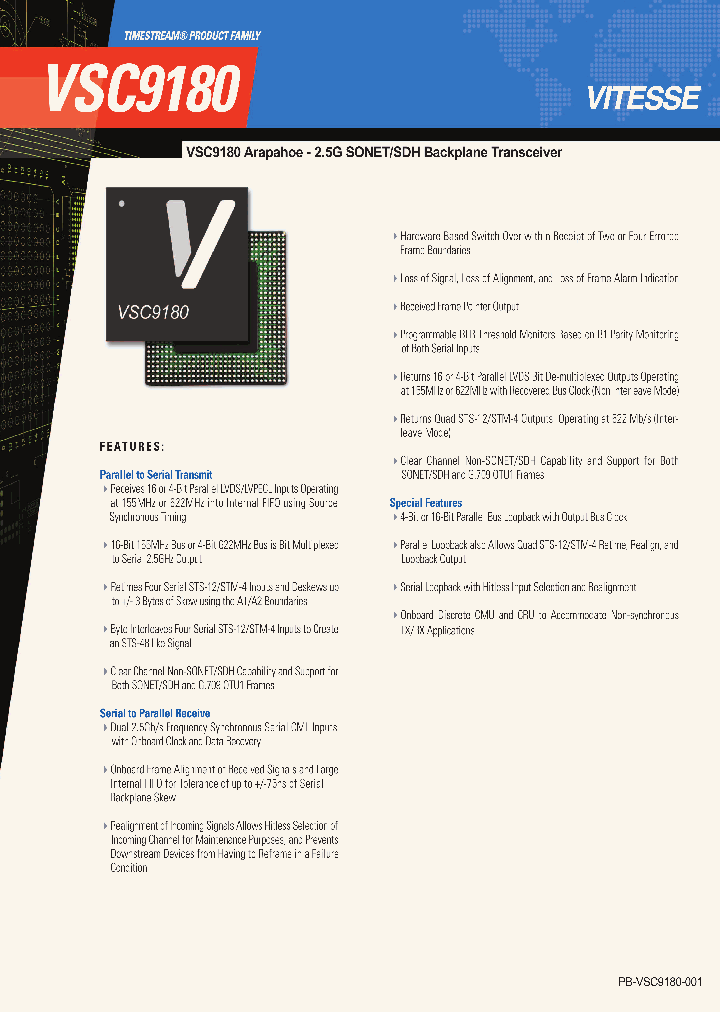 VSC9180_3502439.PDF Datasheet