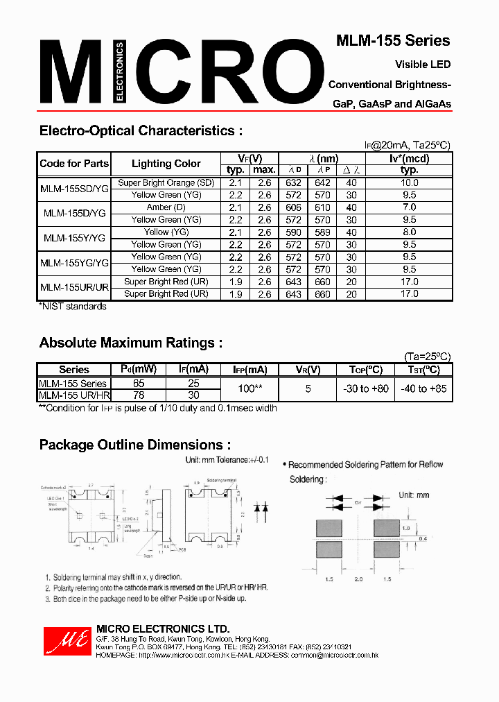 MLM-155UR_3538343.PDF Datasheet