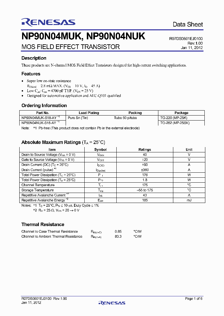 NP90N04MUK-S18-AY_3542042.PDF Datasheet