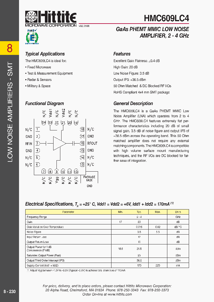 HMC609LC409_3579912.PDF Datasheet