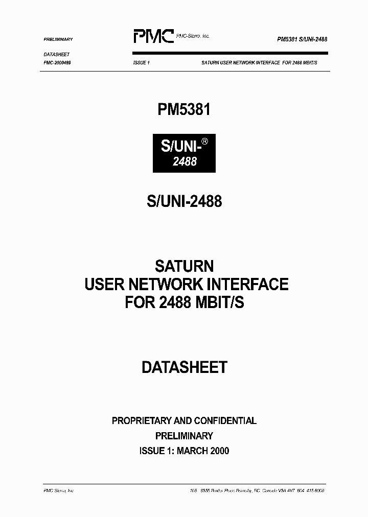 PM5381-BI_3594791.PDF Datasheet