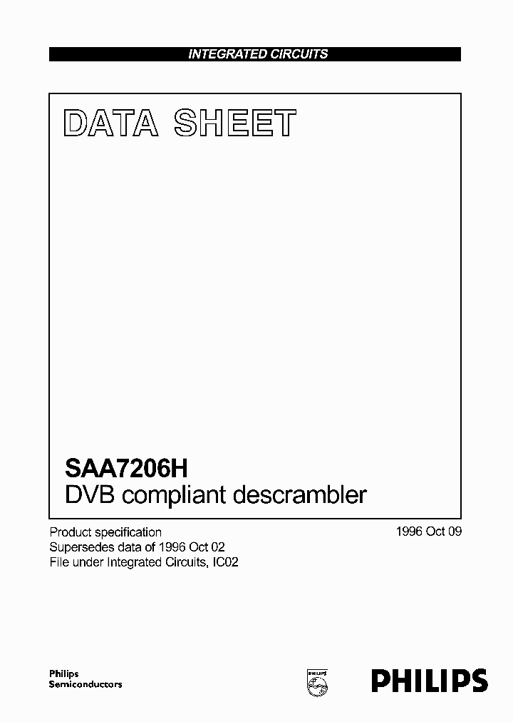 SAA7206_3610019.PDF Datasheet