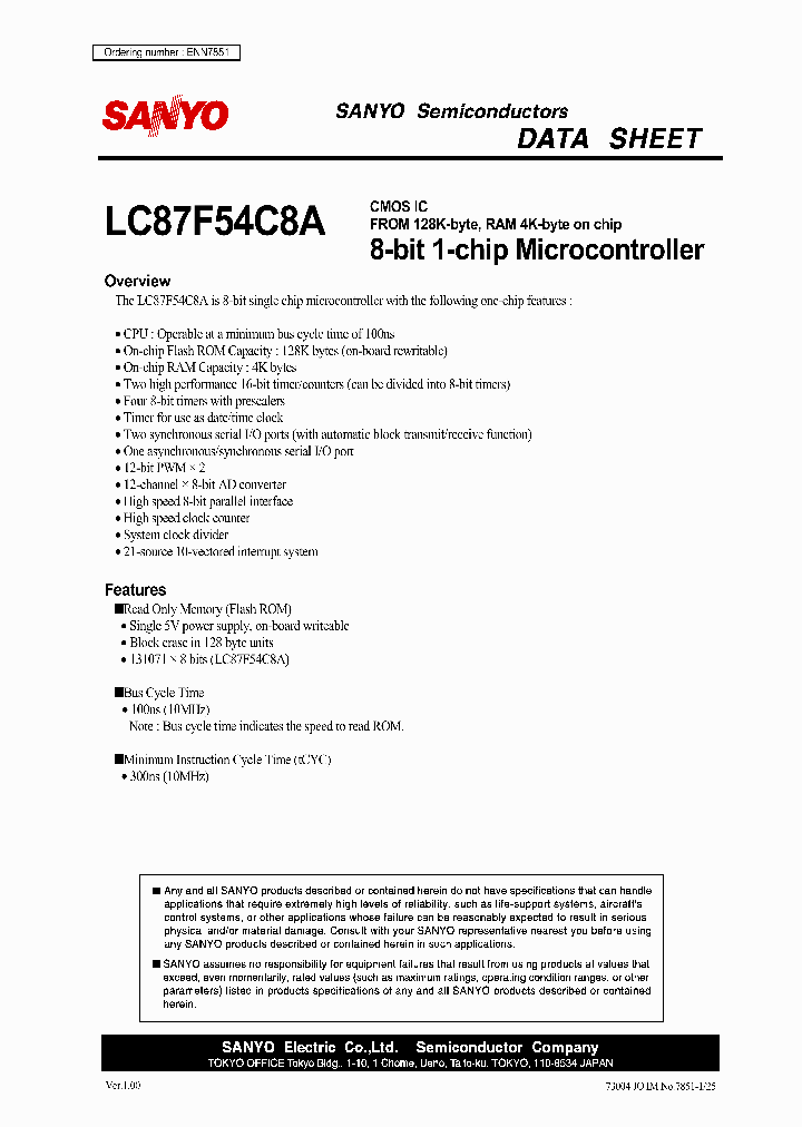LC87F54C8A_3664422.PDF Datasheet