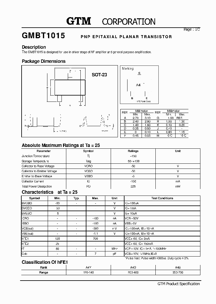 GMBT1015_3673272.PDF Datasheet