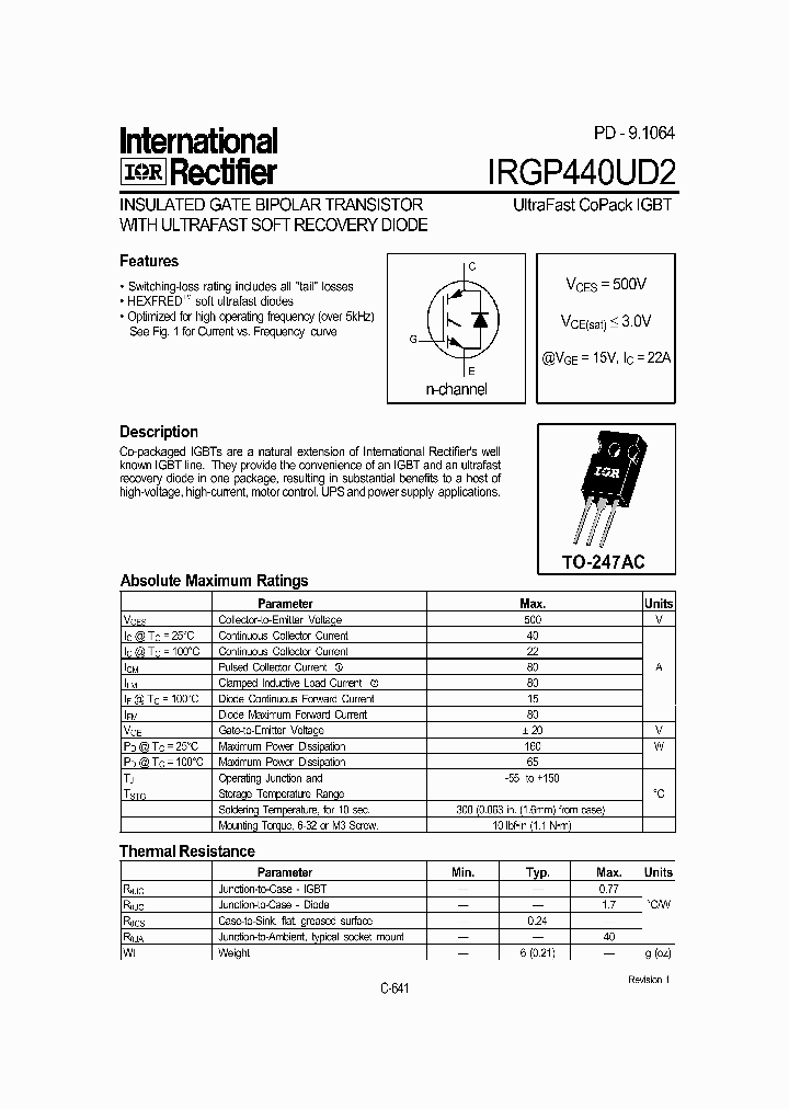 IRGP440UD2_3684148.PDF Datasheet