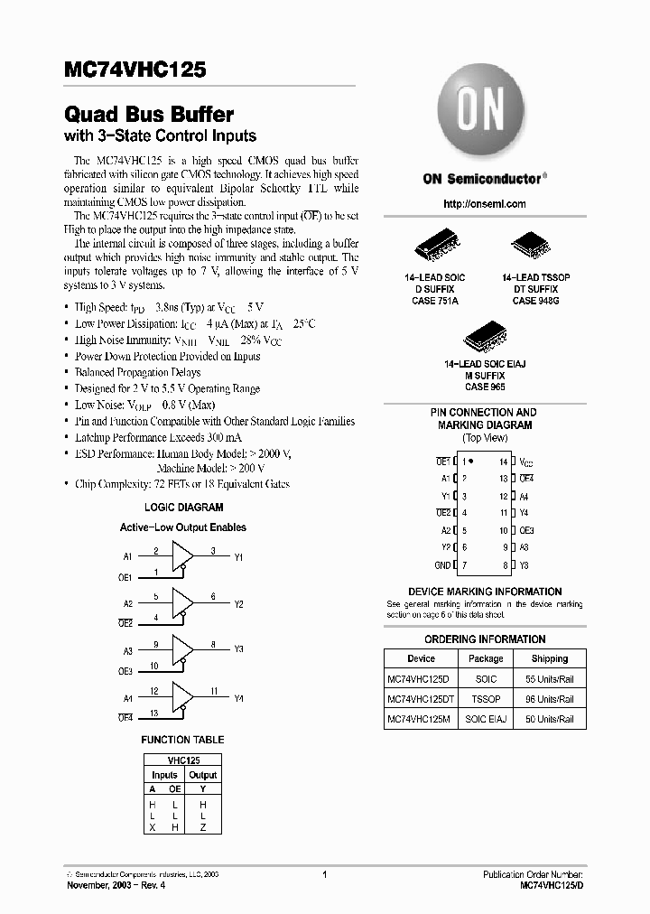 MC74VHC125DTR2_3700746.PDF Datasheet