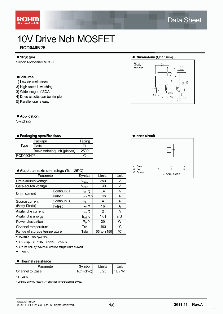 RCD040N25_3709793.PDF Datasheet