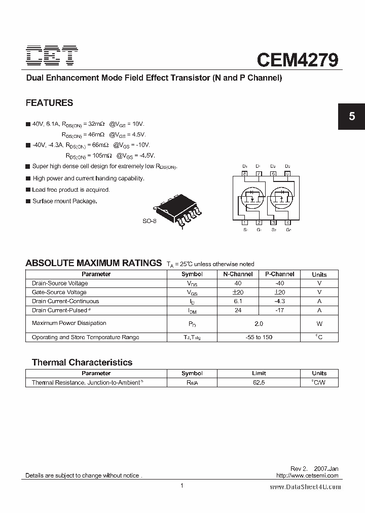 CEM4279_3712367.PDF Datasheet