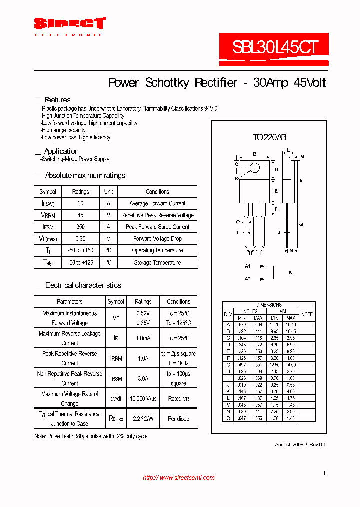 SBL30L45CT_3718301.PDF Datasheet