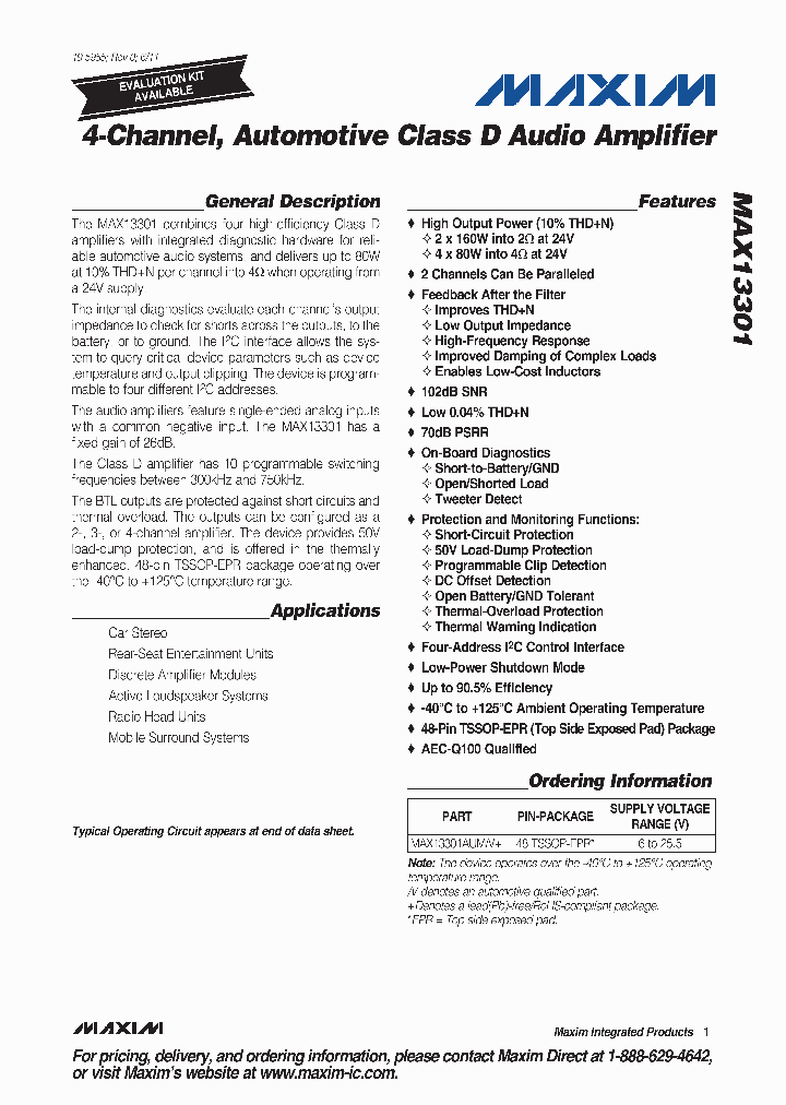 MAX13301_3719506.PDF Datasheet