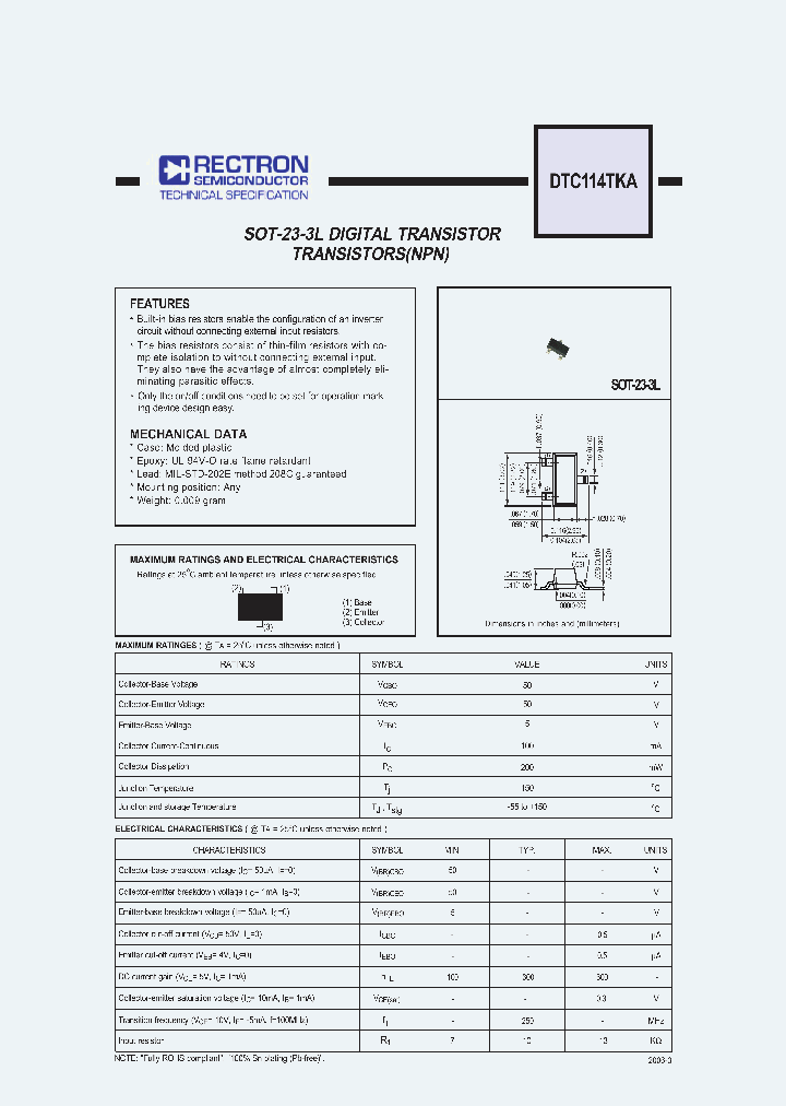 DTC114TKA_3721156.PDF Datasheet