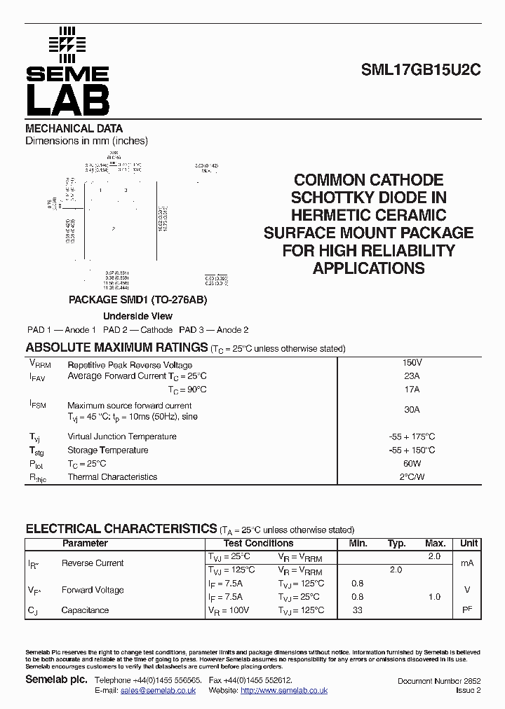 SML17GB15U2C_3727450.PDF Datasheet