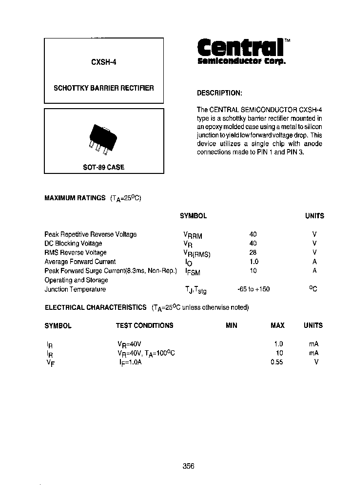 CXSH-4TR13LEADFREE_3746358.PDF Datasheet