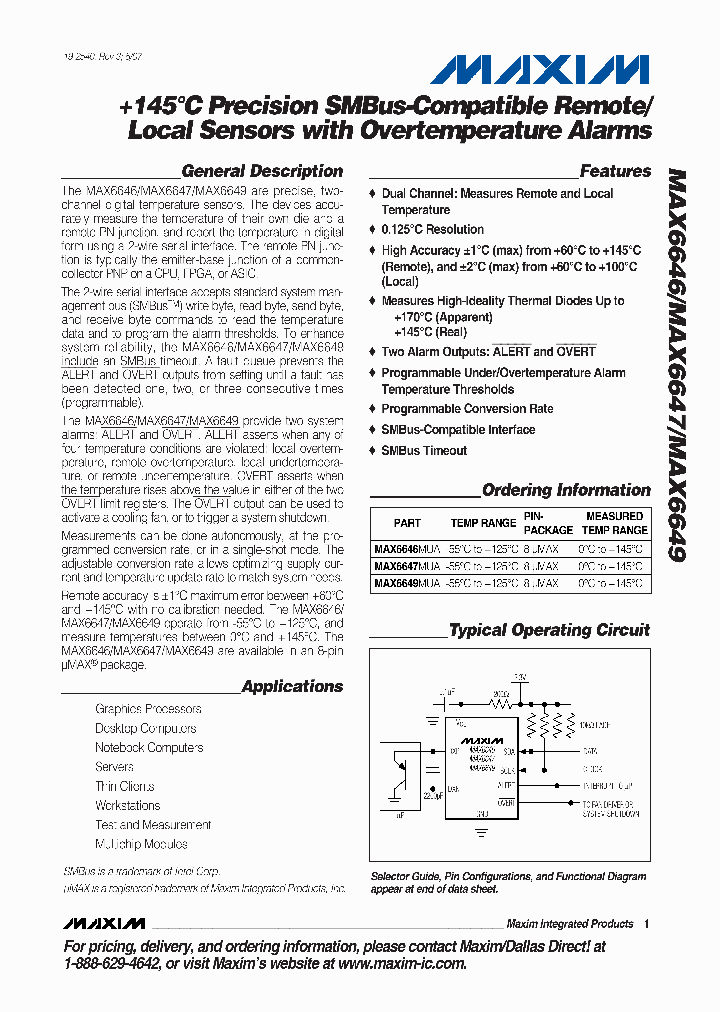 MAX6649YMUA_3754861.PDF Datasheet