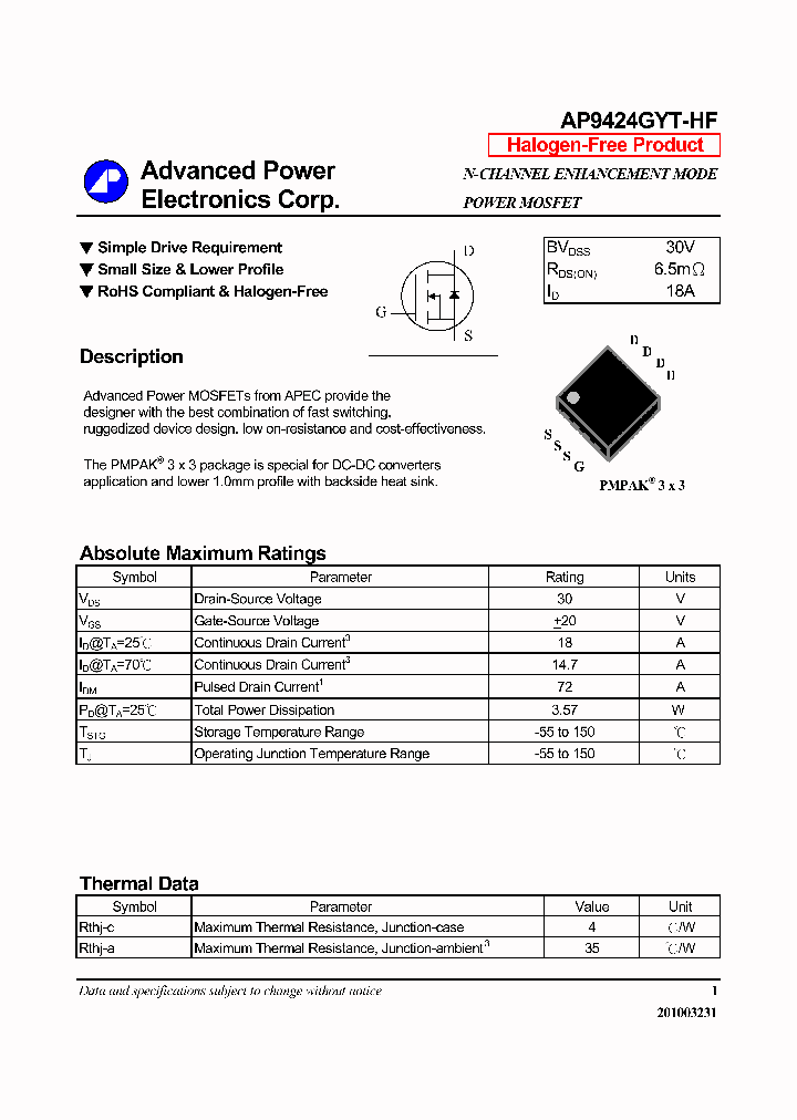 AP9424GYT-HF_3758819.PDF Datasheet