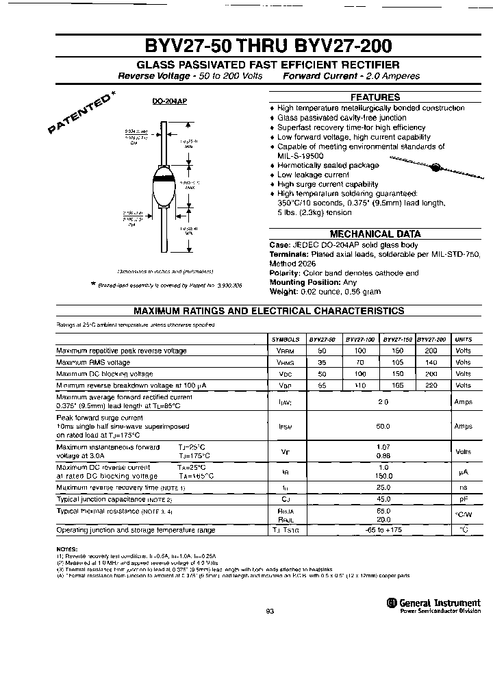 BYV27-150_3760093.PDF Datasheet