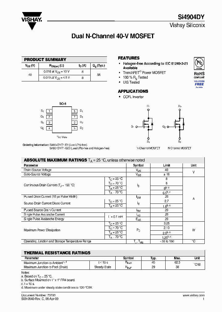 SI4904DY-T1-E3_3879349.PDF Datasheet