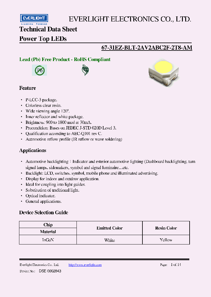 67-31EZ-BLT-2AV2ABC2F-2T8-AM_3765839.PDF Datasheet