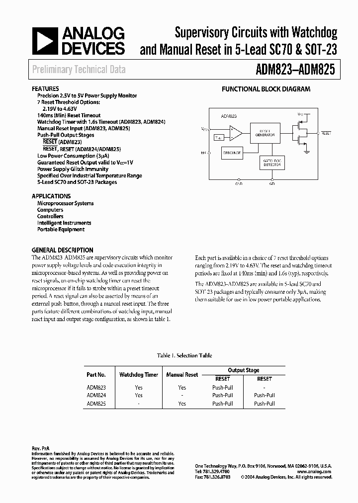 ADM824ZAKS-RL_3774802.PDF Datasheet