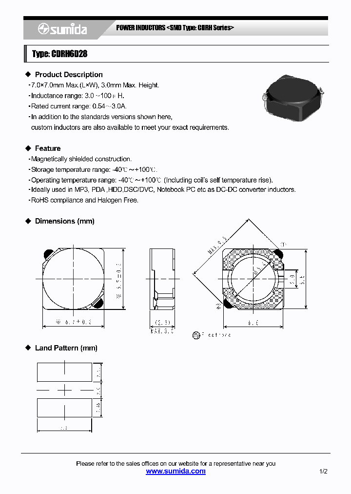 CDRH6D28NP-330NC_3784522.PDF Datasheet