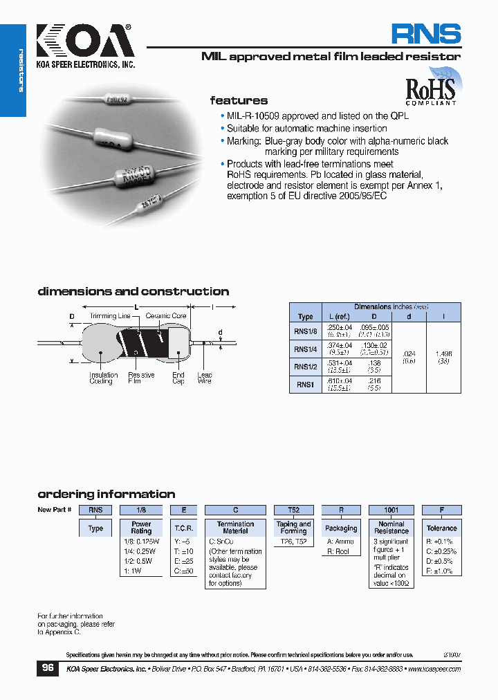 RNS18CCVTEA1010D_3788354.PDF Datasheet