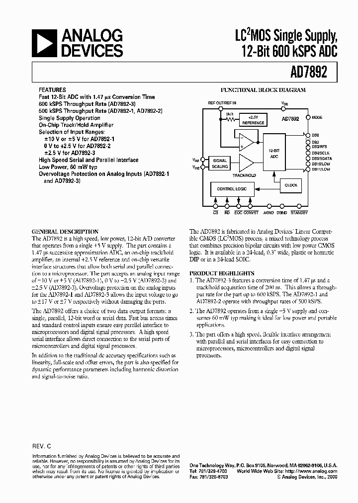 AD7892BNZ-1_3793770.PDF Datasheet