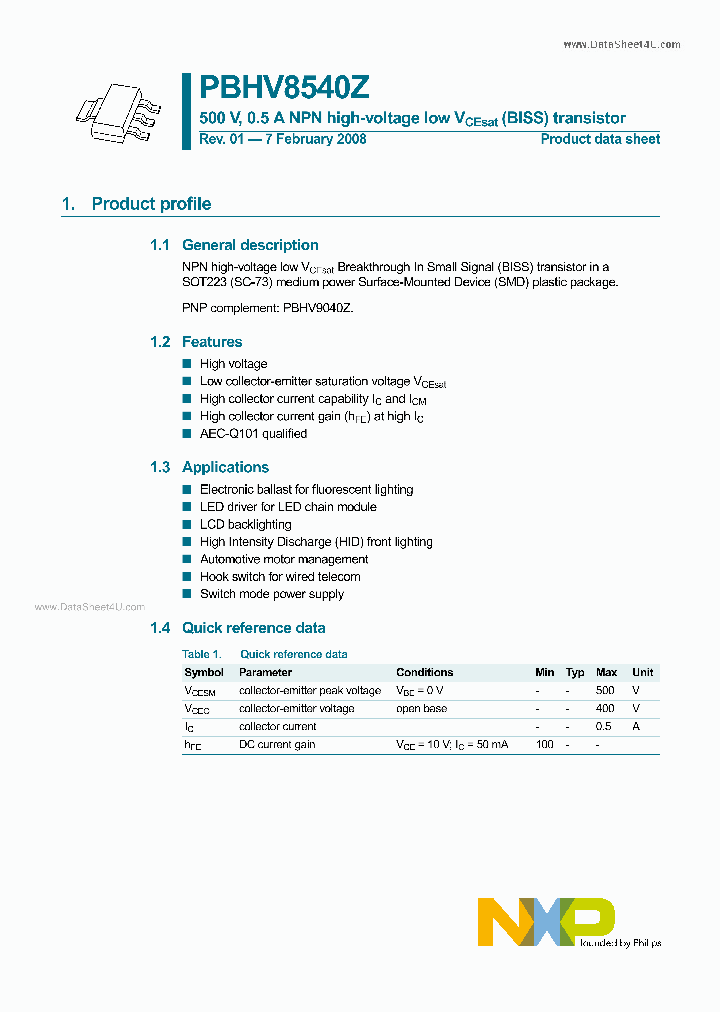 PBHV8540Z_4033428.PDF Datasheet
