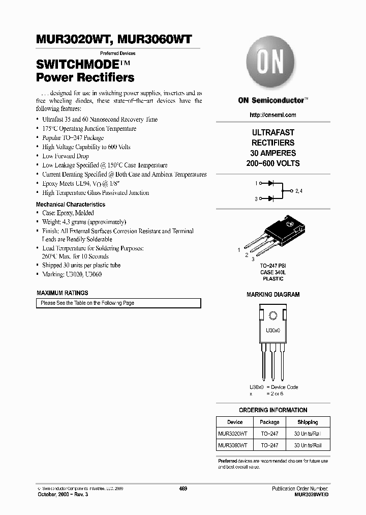 MUR3060W_3813758.PDF Datasheet