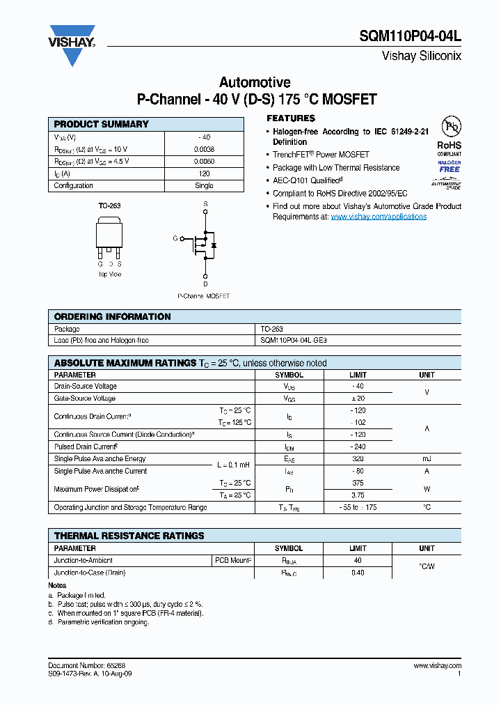 SQM110P04-04L-GE3_3826565.PDF Datasheet