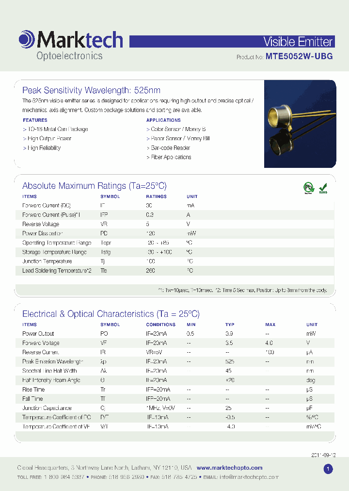 MTE5052W-UBG_4053439.PDF Datasheet