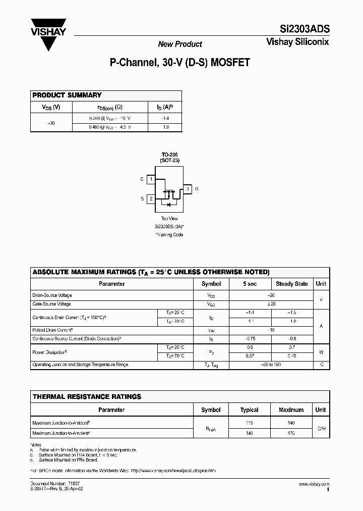 SI2303ADS-T1_3828327.PDF Datasheet