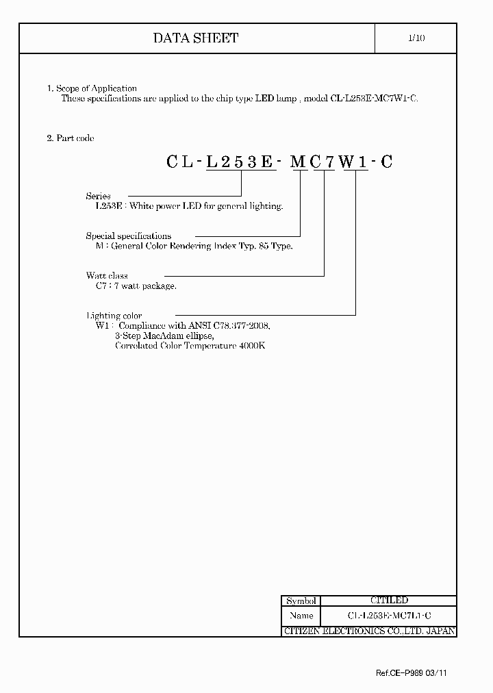 CL-L253E-MC7W1-C_4081397.PDF Datasheet