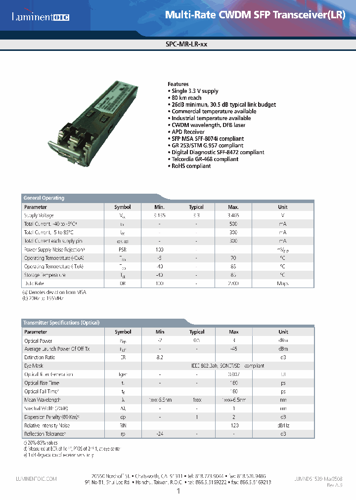 SPC-MR-LR-27TDA_3835186.PDF Datasheet