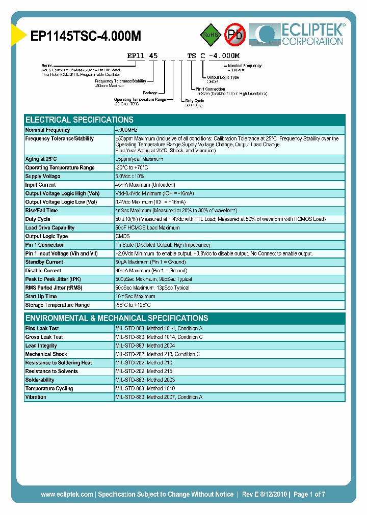 EP1145TSC-4000M_3840370.PDF Datasheet