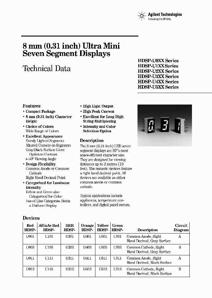 HDSP-U501_3838320.PDF Datasheet
