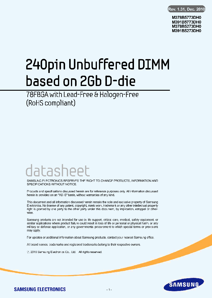 M391B5273DH0-CK0_3844720.PDF Datasheet